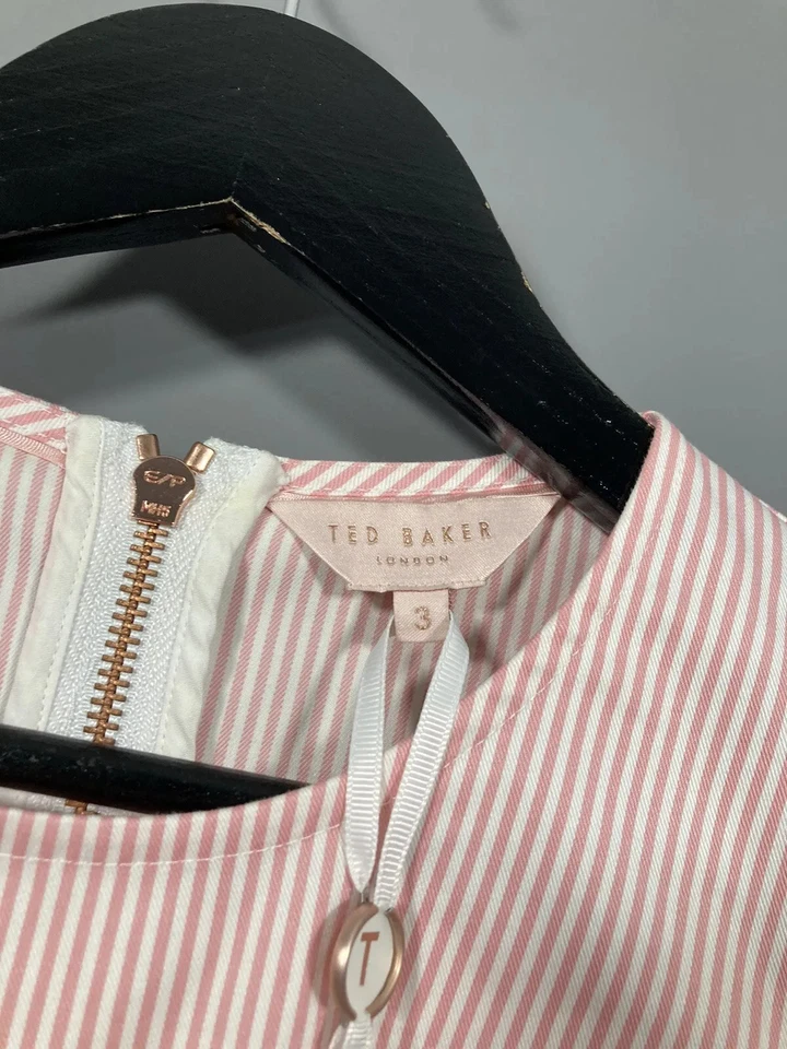 Vestido TED BAKER - Talla 3 UK12 - Rayas - Nuevo Con Etiquetas - Para Mujer’s Foto 2 de 4