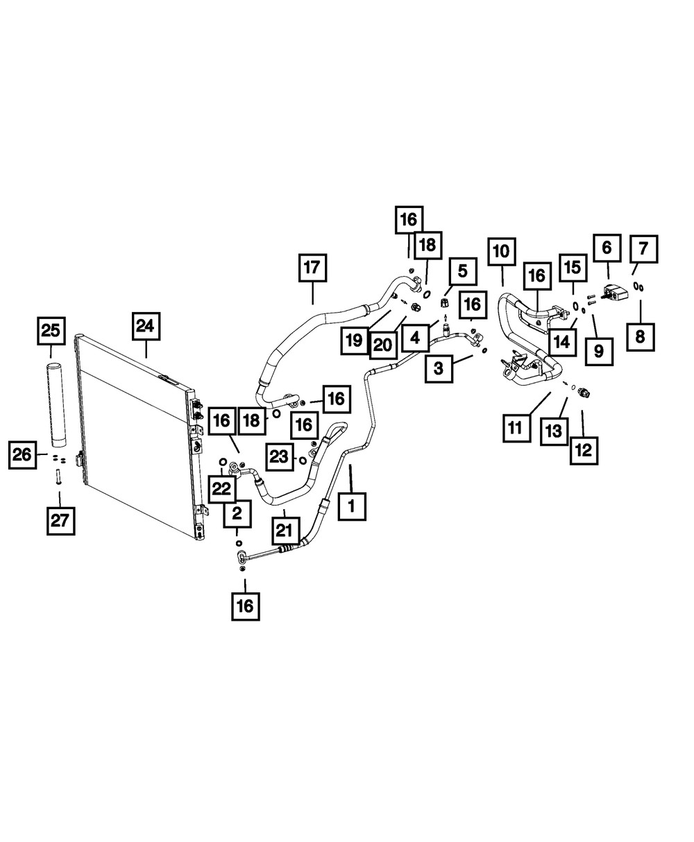 Genuine Mopar Slim Line Seal 68100682AA