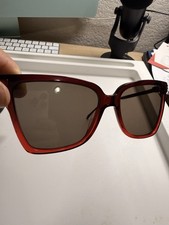 Salvatore Ferragamo SF957S Women s Red Square Sunglasses, Gray Tinted Case