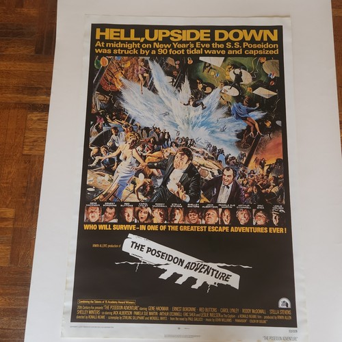 Poseidon Abenteuer 1972 Poster • 27x40 ein Blatt • nie gefaltet • Orig #72/329