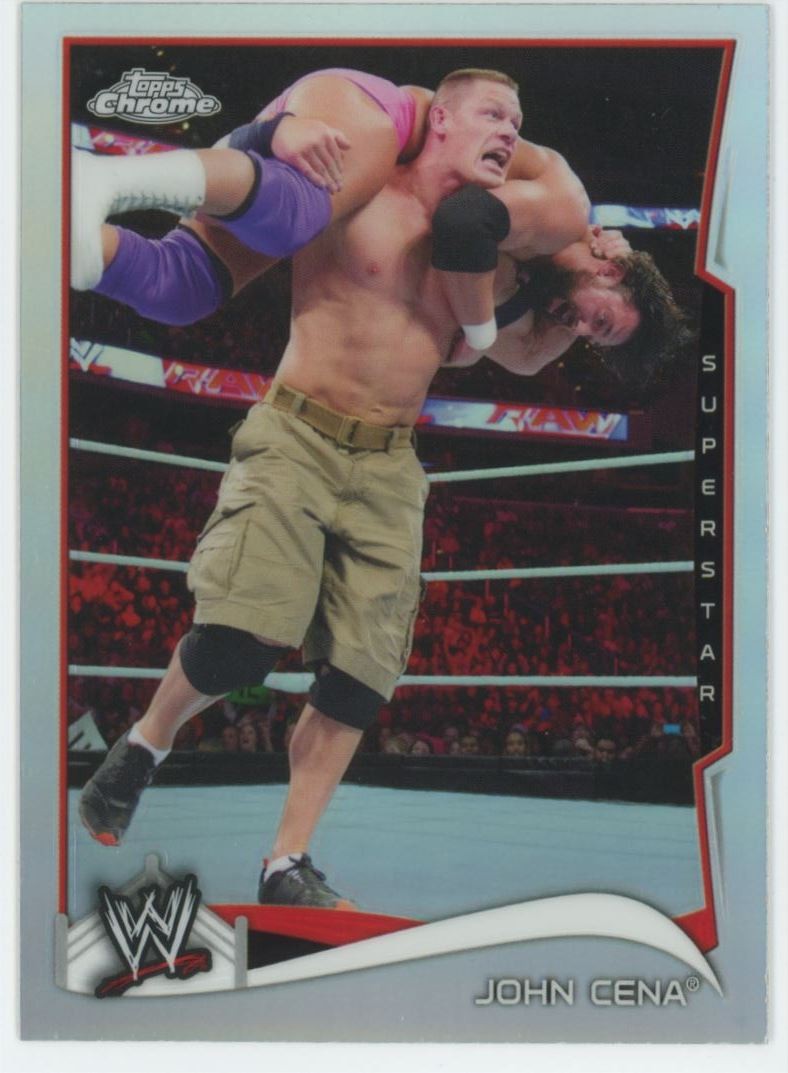2014 Topps Chrome WWE Refractor John Cena #25 C14