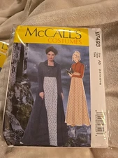 McCalls 7493 Misses Jane Austen Dresses Jacket Costume Sewing Pattern Sz 6-14