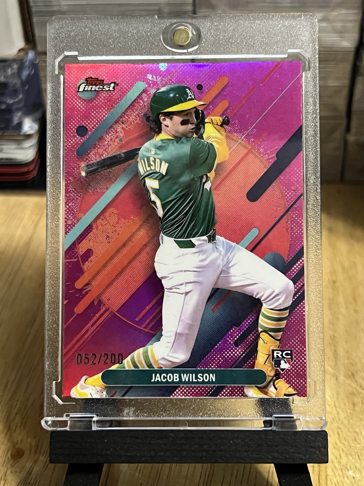 2025 Topps Finest - Rare Jacob Wilson #295 Magenta Refractor /200 (RC)