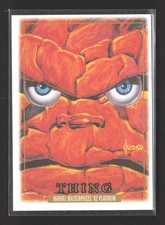 2024 SkyBox Marvel Masterpieces Platinum Edition Thing Leather #91