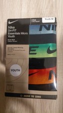 Youth Nike Dri-Fit Essential Micro Boxer Briefs 3 Pack Sz Youth Medium NEW