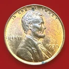 1935-P AU RB Lincoln Wheat Cent ACTUAL COIN FAST SHIPPING 473