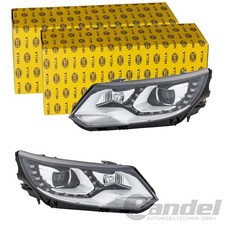 2x HELLA D3S/H7 BI-XENON SCHEINWERFER passend für VW TIGUAN LINKS+RECHTS