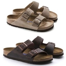 Birkenstock Arizona Soft Footbed Oiled Leather Habana and Tobacco Brown Sandals