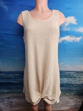 Nwt Cupshe Women's Cream Ivory With Texture Swimsuit Cover Up Size Large