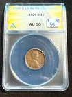 1926 D LINCOLN WHEAT CENT ANACS AU 50 079