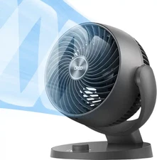 Dreo Quiet Table Air Circulator Fan for Whole Room, 120° Adjustable Tilt, 3 Spee