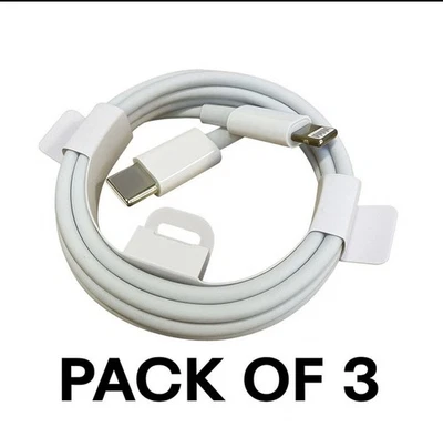 3-Pack Fast Charging USB-C PD Charger Cable for iPhone 14 13 12 11 Pro XR XS Max