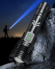 Rechargeable Flashlights 2000 High Lumens - Super Bright Flashlight - Waterpr...