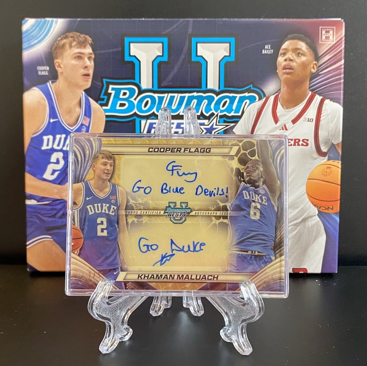 Cooper Flagg & Khaman Maluach Gold Dual Auto 1/1 Superfractor 24