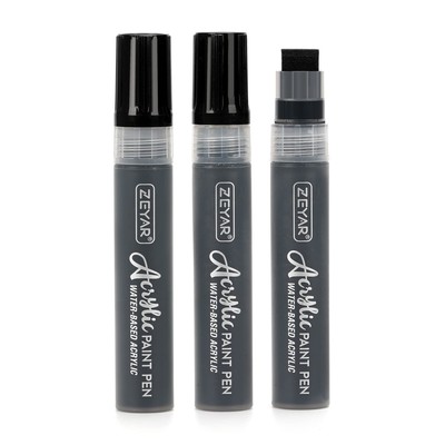 Zeyar Jumbo Paint Marker Pens, Water Based Acrylic, 15Mm Felt Tip, Wat