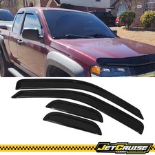 Fits 04-12 Chevy Colorado Gmc Canyon Extended Cab Window Visors Rain Sun Guard
