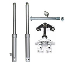 Horquillas delanteras de 12 mm y eje de triple abrazadera mini moto de cross para CRF50 XR 50cc 70cc 110cc