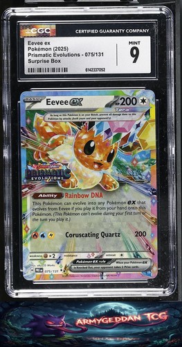 Eevee ex graded CGC 9 for sale on eBay