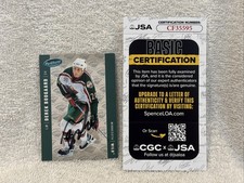 RARE 2005-06 Parkhurst #246 Derek Boogaard AUTO'D RC, Minnesota Wild, JSA-NICE!