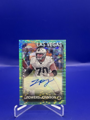 2024 Topps Chrome - Rookie Auto Jackson Powers-Johnson  Aqua Refractor /199 (RC)