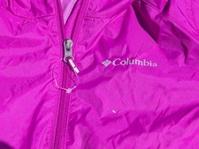 Columbia Girls Switchback II Rain Jacket Youth Large Pink Lightweight Hooded