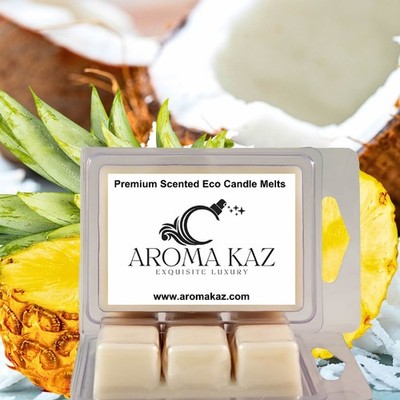 Coconut Pineapple Soy Wax Melt Clam Packs Vegan Cruelty-Free