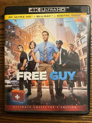 Free Guy 4K UHD Blu-Ray 2021 Ultimate Collector's Ryan Reynolds Shawn Levy:VG