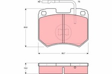TRW Bremsbeläge Satz Vorne für AUDI 100 (43, C2) 100 Avant (43, C2) GDB256