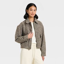 Women Textured Houndstooth Jacket - A New Day