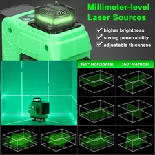 Multifunctional 16 Lines Level 3° Self-leveling Machine Rechargeable TFME