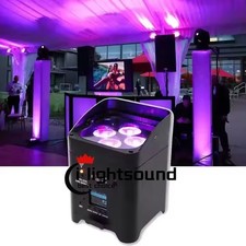 Black 6x18w RGBWAUV Uplight Battery Wireless LED Par Light Wedding Stage Light