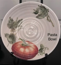 Ceramica Cuore Pumpkin Pasta/Soup Bowl Beautiful Hand Painted Italy--8 3/4''