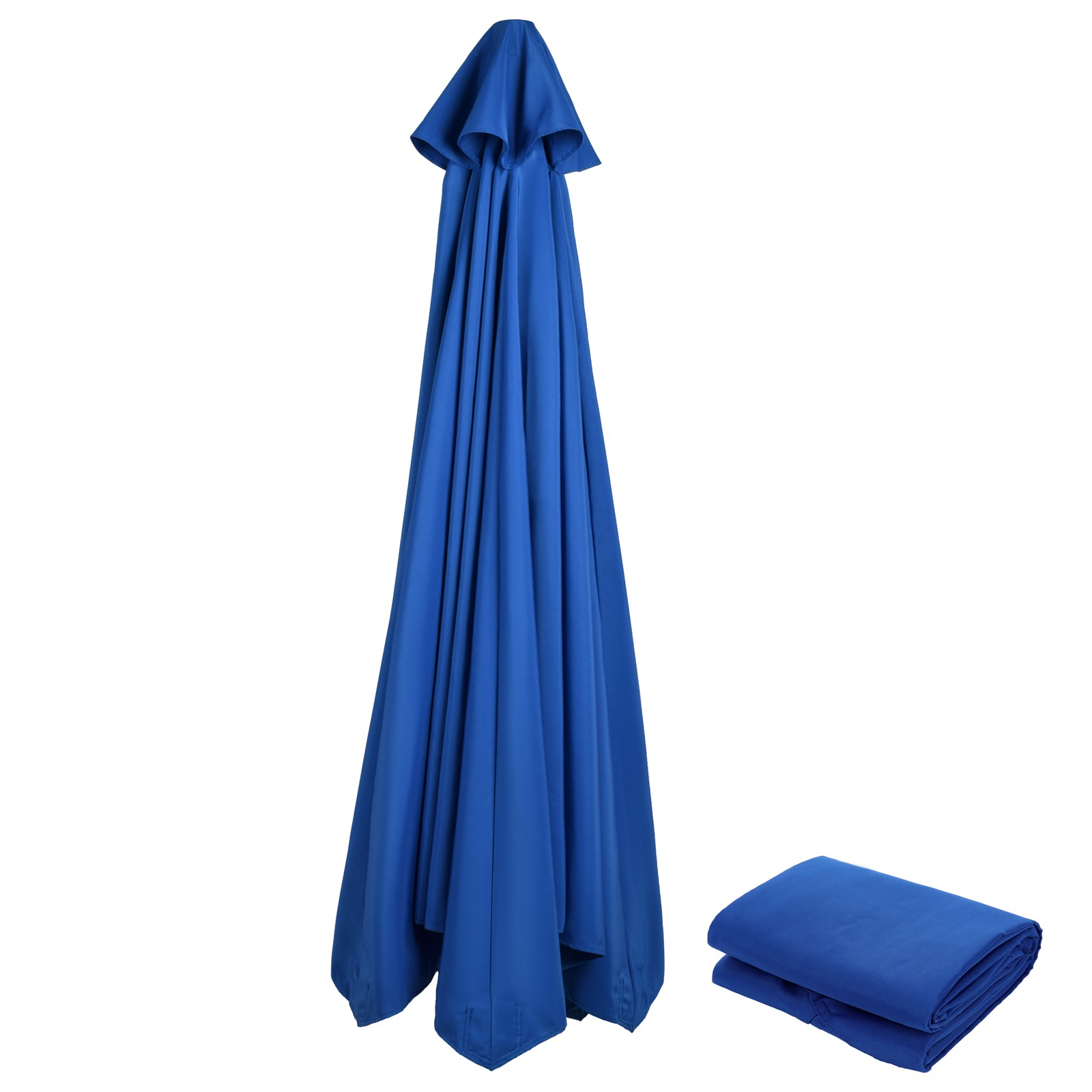 Umbrella Canopy Replacement Outdoor Sunshade Water Proof Polyester For 2.7m 6 Ri