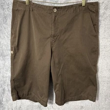 DC 07 Shorts Men's Chinos Flat Front Size 38 Brown Casual Skater Brand Hipster