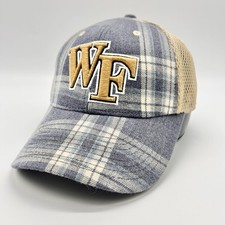 Wake Forest Hat Cap Fitted Plaid Trucker Mesh Demon Deacons Top of the World Fit