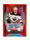 2020-21 UD Allure Red Rainbow Auto Rookie RYAN McLEOD Edmonton Oilers Card# 147