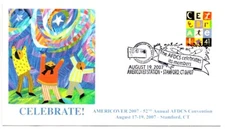 #4407 CELEBRATE! AFDCS AMERICOVER STAMP SHOW 8/19/2017, FLEETWOOD CACHET COVER