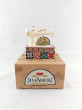 Jim Shore Heartwood Creek White Sewing Machine Keepsake Quilting Ornament, 2016