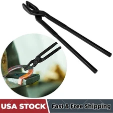 17'' Upgraded Universal Blacksmith Tongs Wolf Jaw Blacksmithing Tongs (430mm)