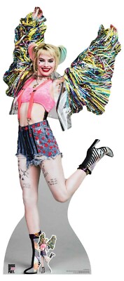 Harley Quinn Felice Farfalla Ufficiale Uccelli Di Preda Lifesize Sagoma Cartone