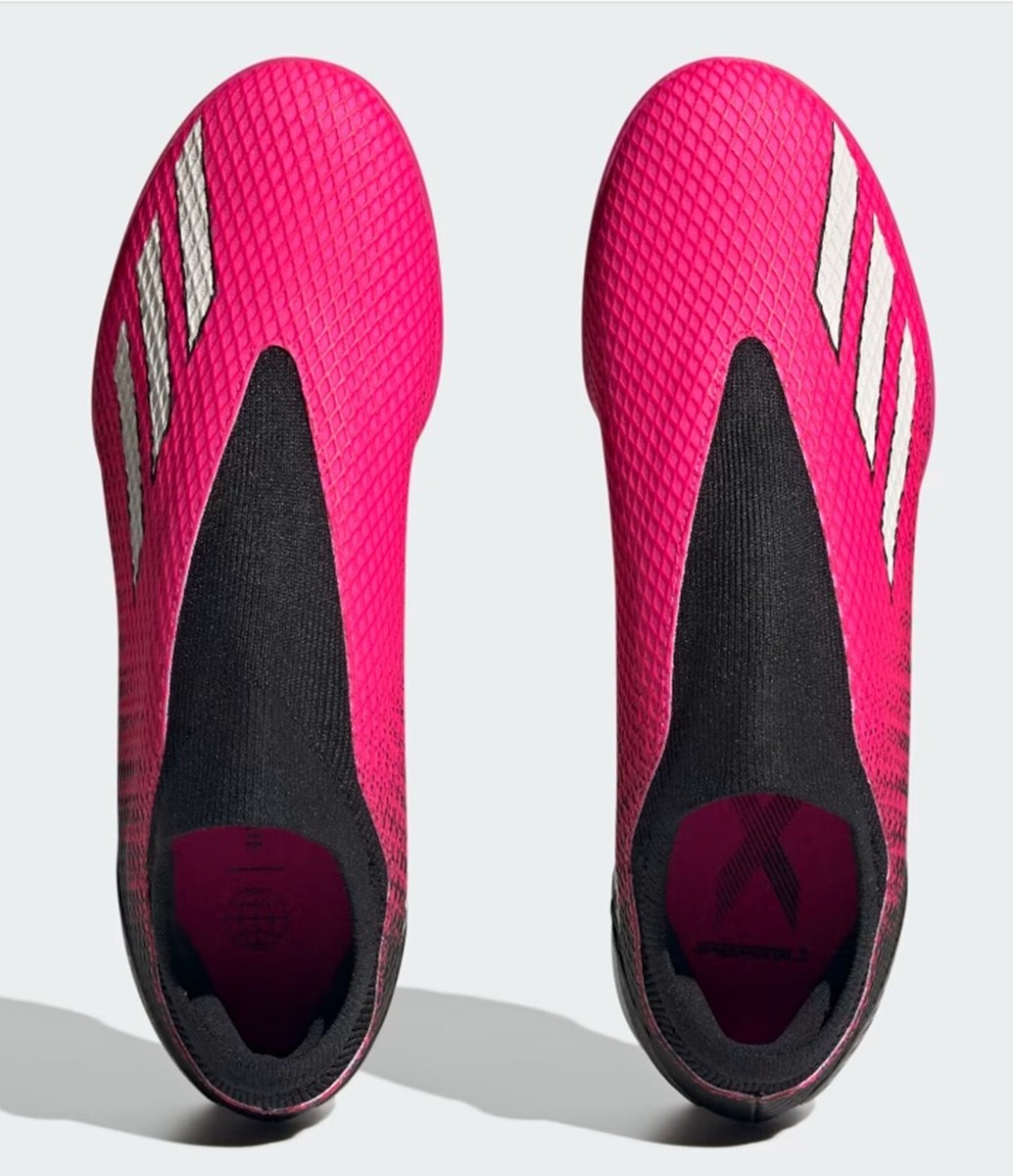 NEW Adidas X Speedportal.3 Laceless Turf Soccer Shoes, Pink/Black
