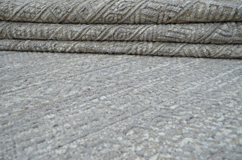 9X12 Hi-Low Oushak Handmade Home Decor Hand-Knotted Wool Area Rug 14838 - Picture 3 of 9