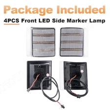 For 1994-1999 Chevy C/K 1500 2500 3500 Pickup LED Clear Corner Side Marker Light