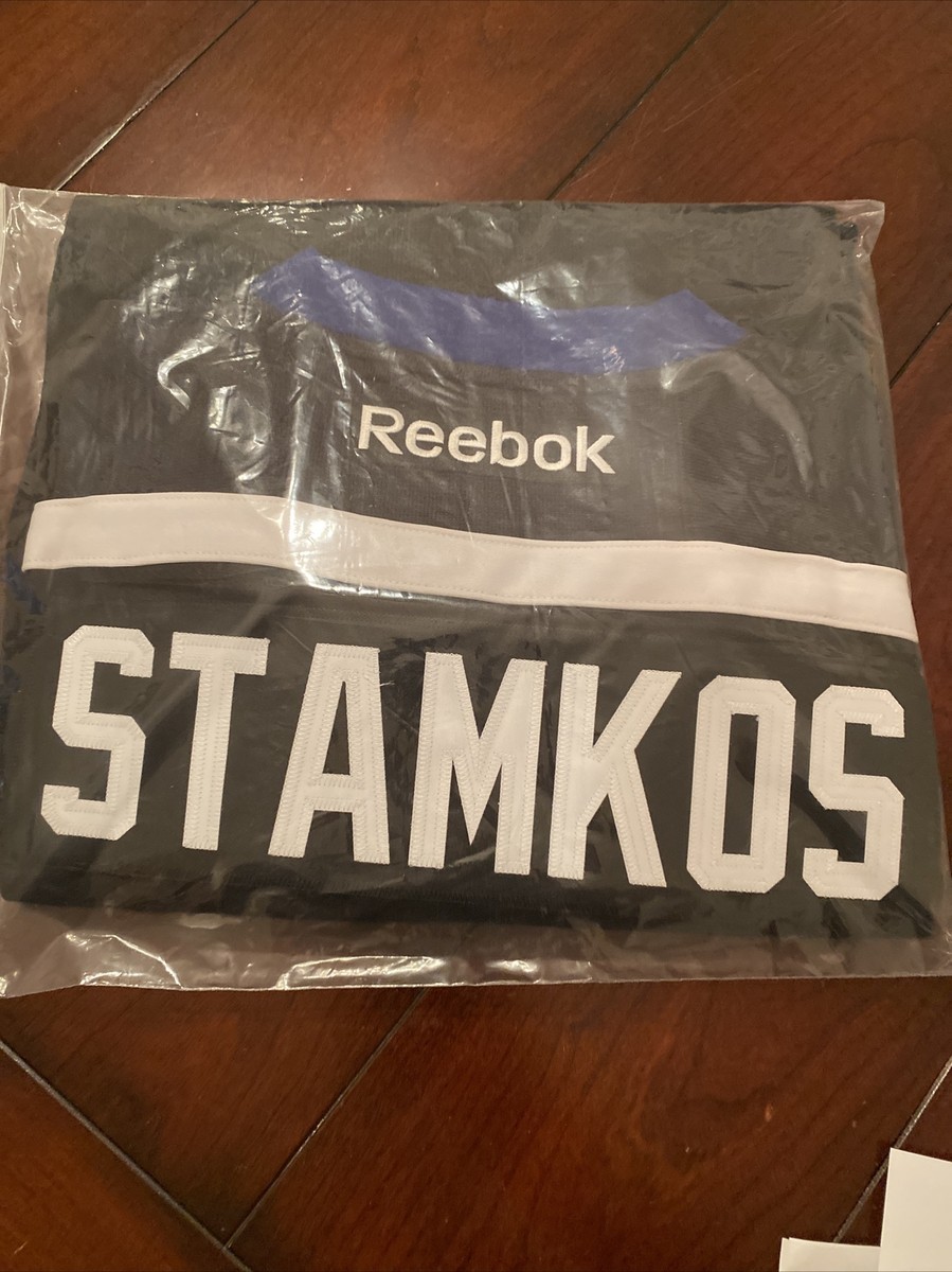 Reebok Black Steven Stamkos Auto jersey w inscription and COA
