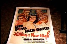 HITTING A NEW HIGH ORIG MOVIE POSTER 1937 LINEN LILY PONS JACK OAKIE