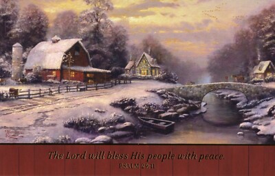 USA Grußkarte * Weihnachtskarte* Nostalgisches Weihnachten * Thomas Kinkade