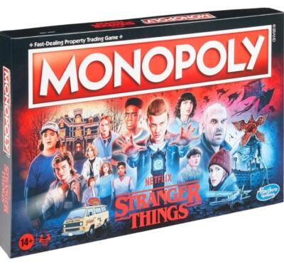Hasbro ENGLISCH Stranger Things Monopoly Brettspiel UK Version BRANDNEU
