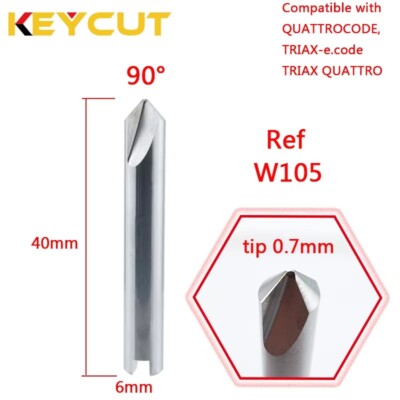 Cutter W105 TRIAX PRO TRIAX-E.CODE QUATTROCODE Aftermarket Fits ABUS CISA KABA