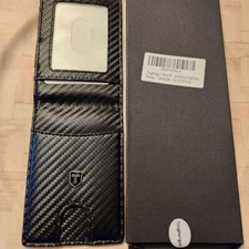 Toughergun Slim RFID Wallet for Men with Money Clip / ID Window ribbed