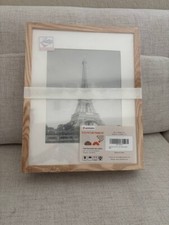 New Upsimples 5-Pack Picture Frame Set 11x14 Inch Natural Wood Style Sealed